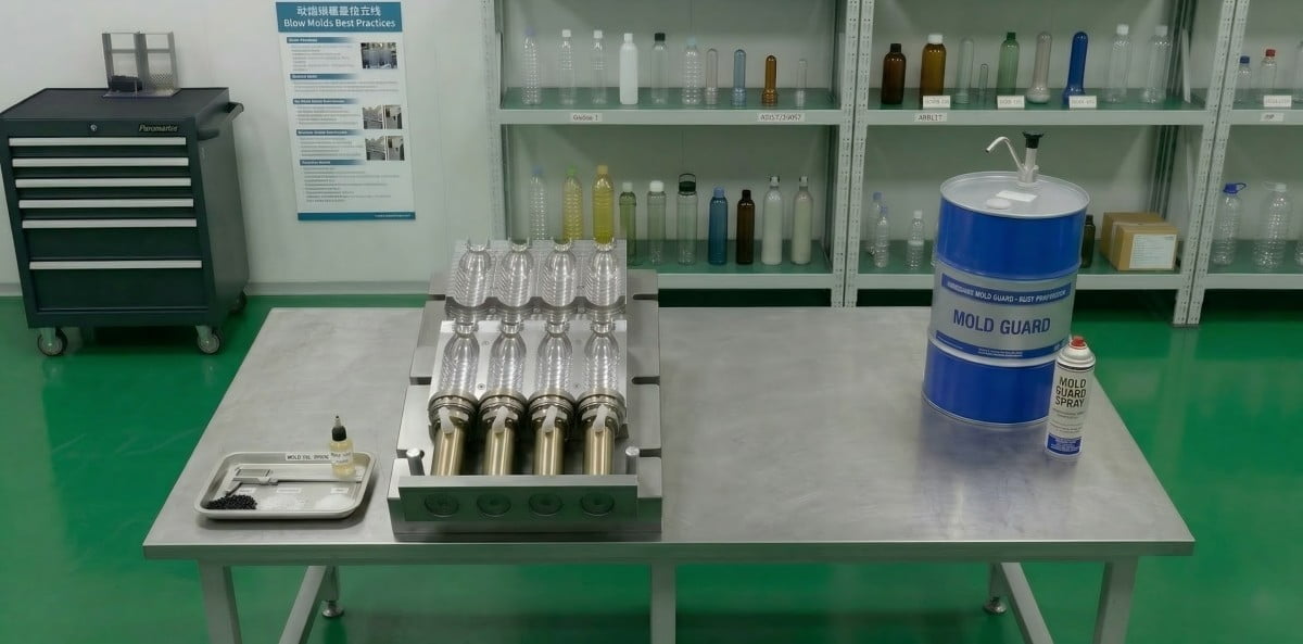 blow mold micro-vents cleaning